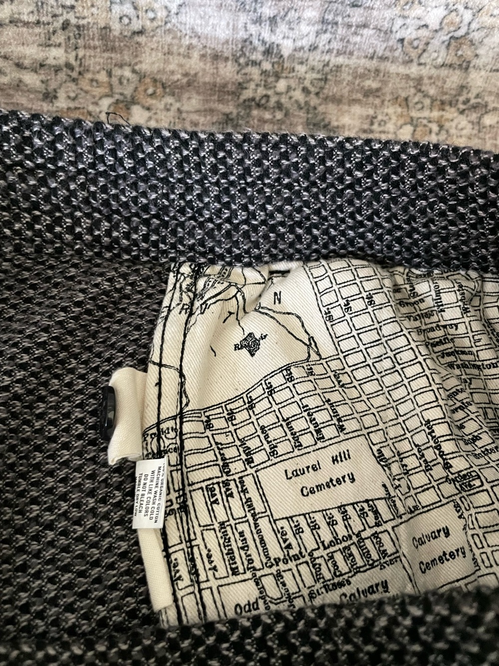 Taylor Stitch The Apres Pant Size XXL Joggers Sashiko Gray Charcoal - Picture 9 of 16